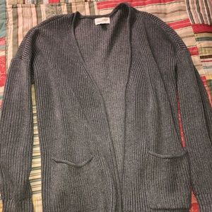 Gray cardigan